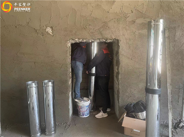 南京苜蓿園別墅丹麥Morso S101-11真火壁爐安裝.jpg