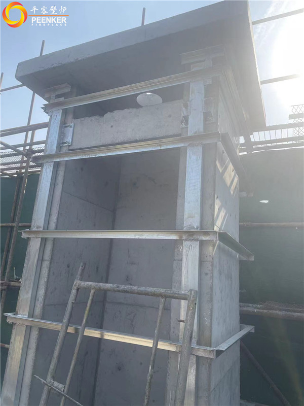 南京苜蓿園別墅丹麥Morso S101-11真火壁爐安裝.jpg