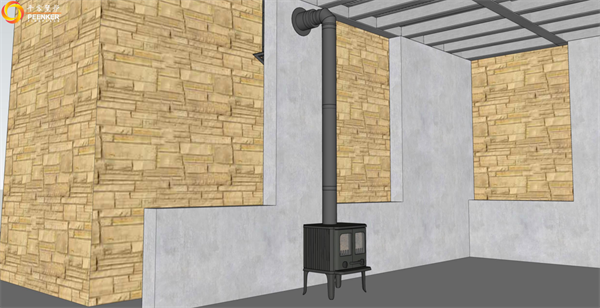 玉溪汐岸夏堤別墅丹麥Morso 2110鑄鐵火爐安裝.png