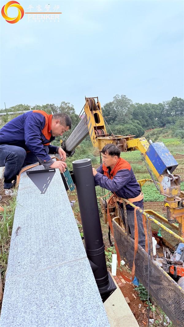 益陽自建別墅丹麥Morso 2140鑄鐵火爐安裝.jpg