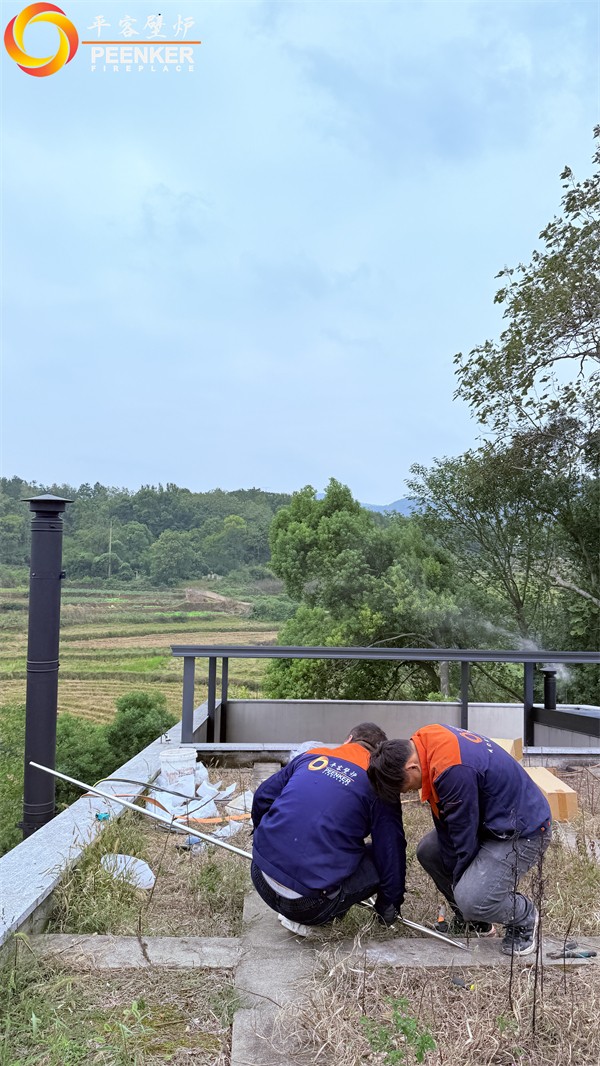 益陽自建別墅丹麥Morso 2140鑄鐵火爐安裝.jpg