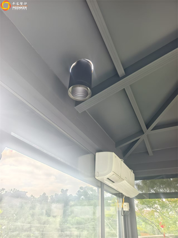 鎮江紫金7號陽光房丹麥Morso 2140壁爐安裝.jpg